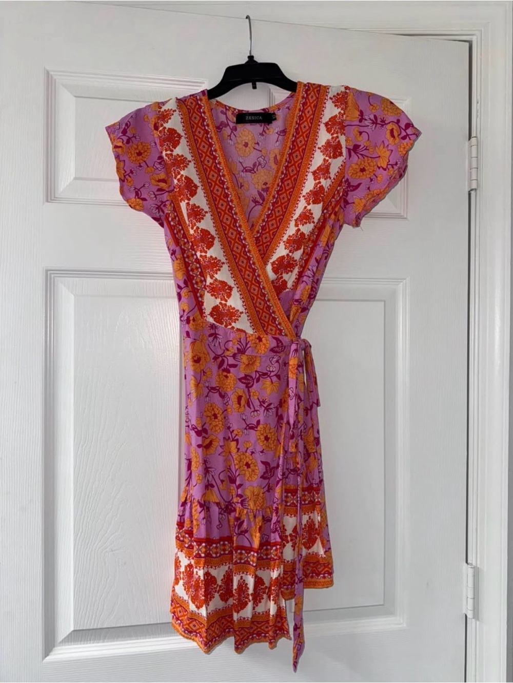 Colorful Zesica Wrap Dress!